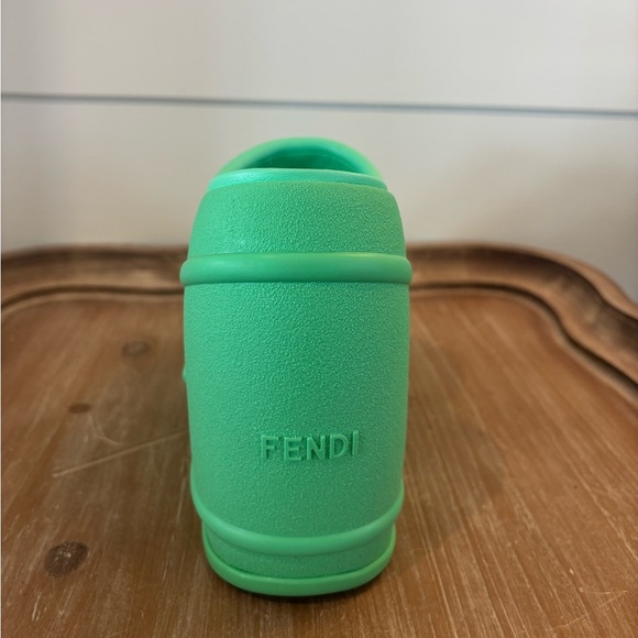 FENDI Nappa Fashion Show Platform 140mm Slide Sandals 39.5 - Picture 12 of 15